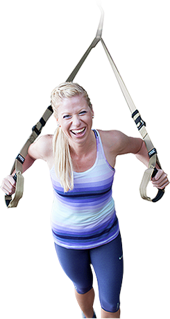 Susanne Frick beim TRX Training